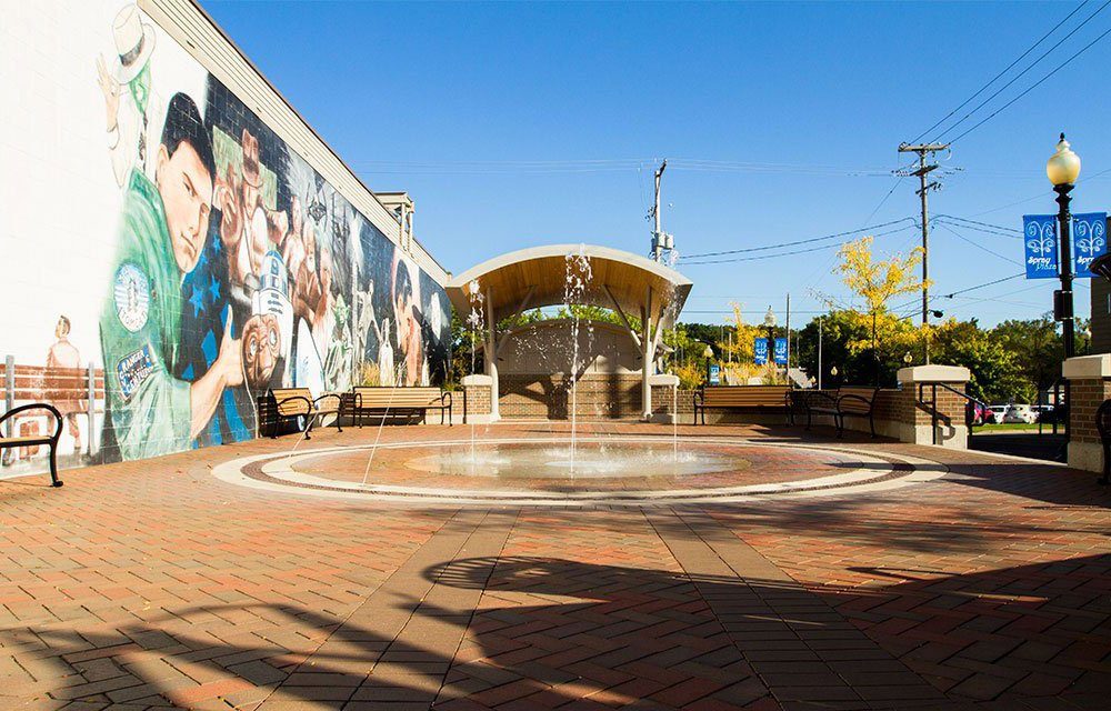 This is a photo of the Hastings Spray Plaza