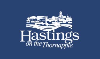 This is the logo for Hastings on the Thornapple.